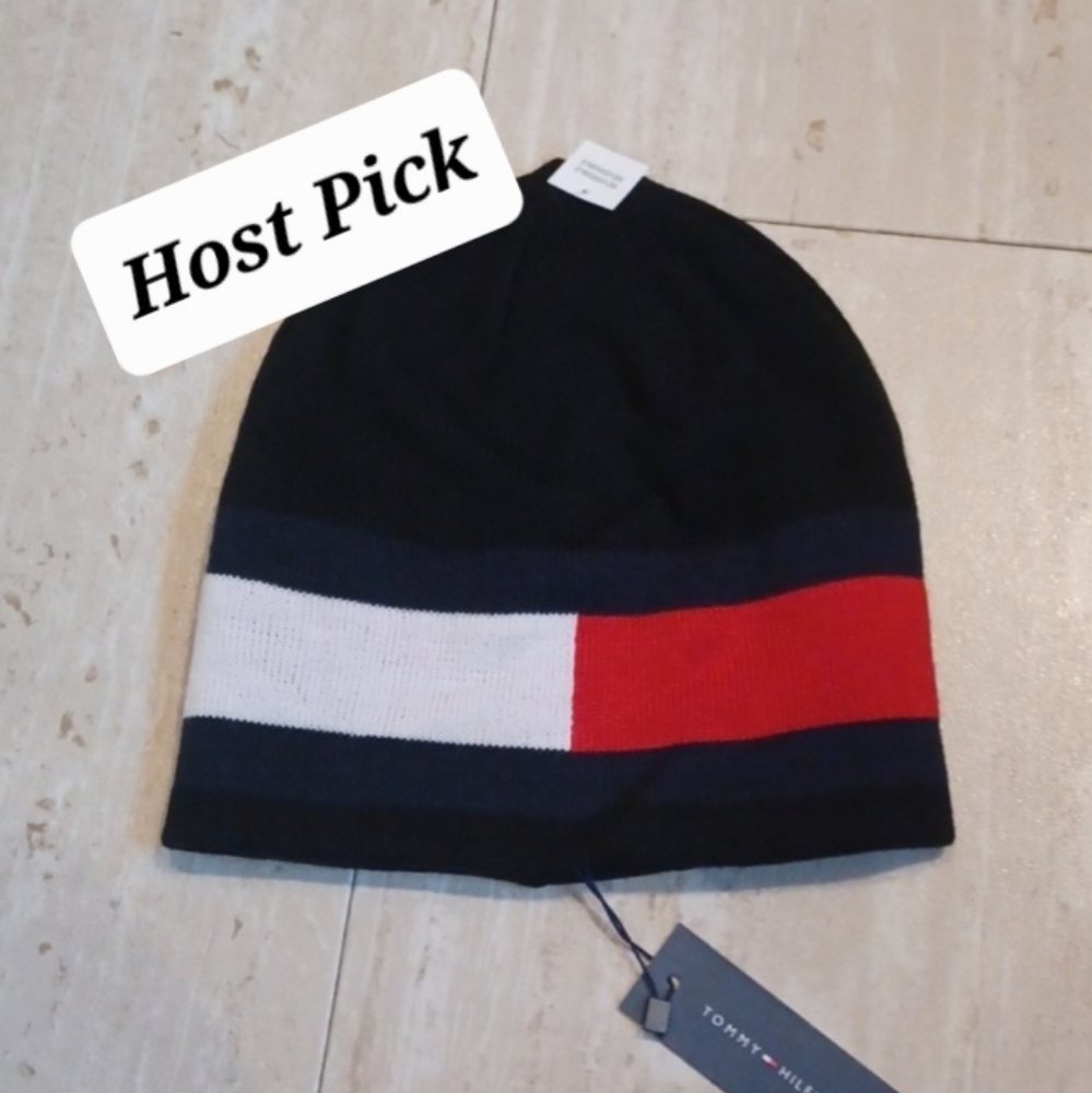 New Unisex Tommy Hilfiger Reversible Beanie
